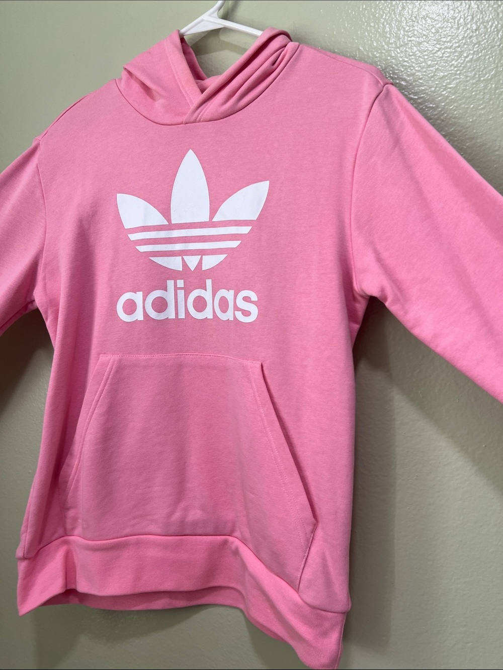 adidas Pink Trefoil Pullover Hoodie
